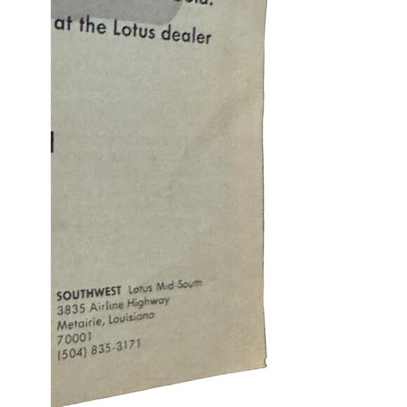 Lotus Europa Special Classic 1973 VTG Original Print Ad 5 Time World Champions - Picture 7 of 7